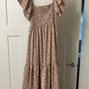Floral Off-Shoulder Maxi Dress